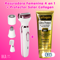 Rasuradora Femenina 4 en 1 + Protector Collagen de 100ml