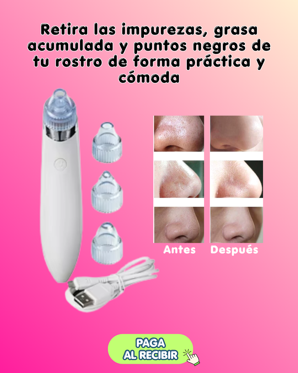 Extractor Puntos Negros Y Protector Solar Collagen
