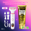 Combo Rasuradora Femenina 5 en 1 + Protector Solar Collagen
