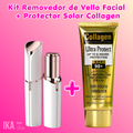 Kit Removedor de Vello Facial + Protector Solar Collagen