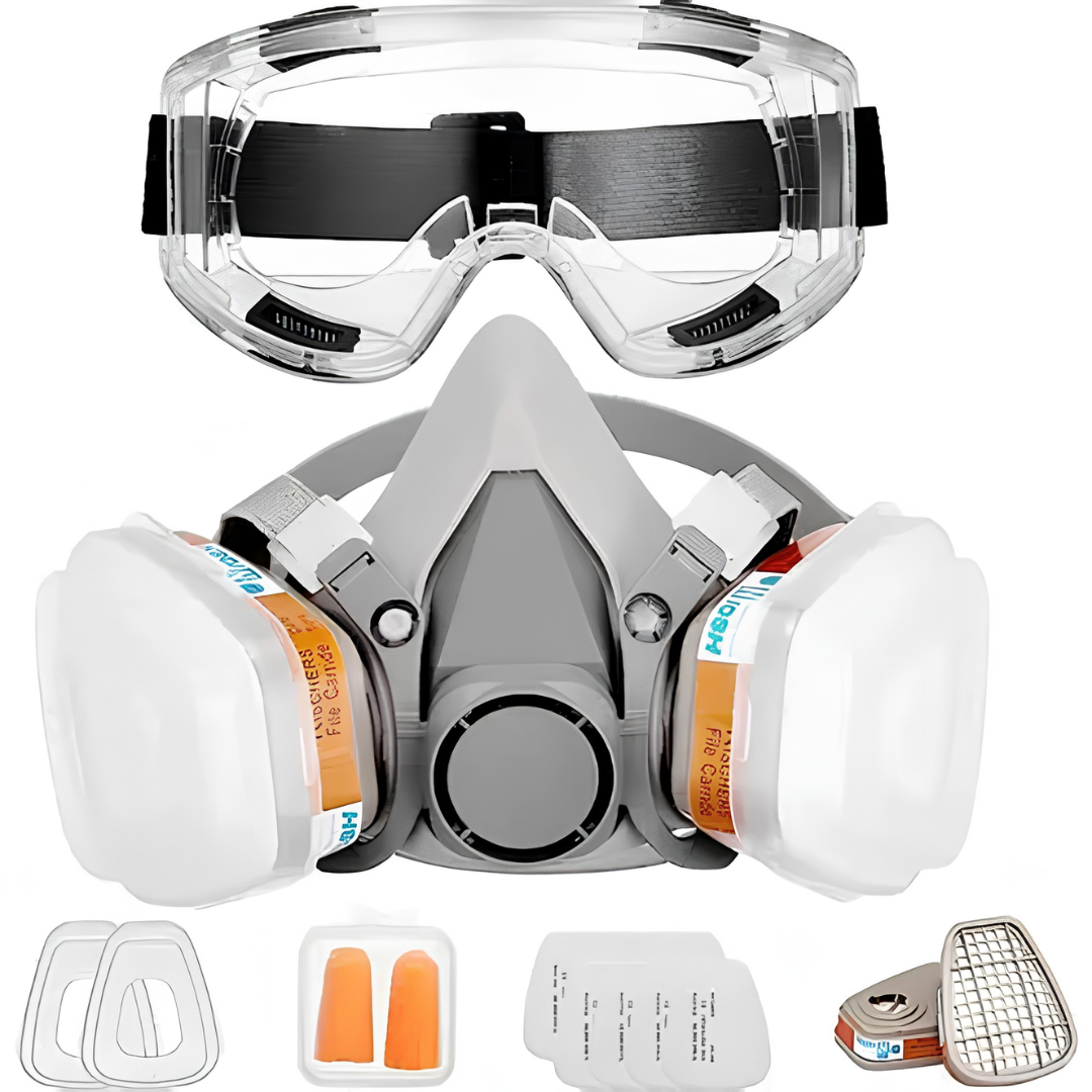 Máscara para gases y vapores + Gafas de protección